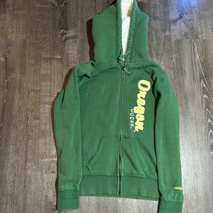 Oregon ducks zip up hoodie